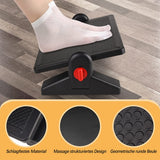 1 x RAW Customer Returns Qlfyuu Adjustable Footrest with Removable Foot Cushion, Angle Adjustable Footstool Footstool Footstool, Non-Slip Foot Rest for Desk, Office, Home, Travel - RRP €30.14