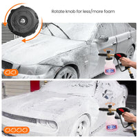 1 x RAW Customer Returns Zavrski foam cannon foam lance for K rcher K2 K3 K4 K5 K6 K7 high pressure cleaner foam sprayer foam gun car wash with 1 4 inch quick coupling 1L snow foam lance adjustable foam nozzle - RRP €26.98