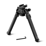 1 x RAW Customer Returns AOMEIKIE Rifle Bipod Adjustable Biped Rotating Bipod 18.6-27.3 cm 7.3-10.8 inches for Picatinny 20-22mm Black  - RRP €65.99