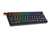 1 x RAW Customer Returns Ranked N60 Nova Mechanical 60 Percent Keyboard Hotswap Gaming Keyboard 62 Programmable Keys with RGB Lighting PC Mac Gamer ISO DE QWERTZ Black, Gateron Yellow  - RRP €60.49