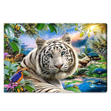 41 x RAW Customer Returns Uitose Diamond Painting Tiger, 5D Diamant Painting Bilder,f r Home Wand Decor, Farbecht, Diamond Painting f r Erwachsene und Kinder,Full Crystal 30 40  - RRP €412.87