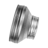 1 x RAW Customer Returns 150 to 80 mm channel reducer, round reducer, pipe riser, galvanized steel reducer drain, drain and vent , reducing coupling - RRP €20.6