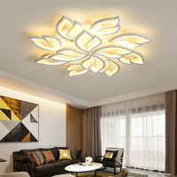 1 x RAW Customer Returns Sky angle LED ceiling light with remote control, dimmable bedroom lamp, creative flower shape design living room ceiling light 3 heads 49cm 19.3in  - RRP €60.48