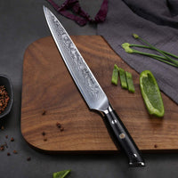 1 x RAW Customer Returns TURWHO damask knife kitchen knife 20cm professional extra sharp knife chef knife all-purpose knife made of Damascus steel chefs knife for cutting - RRP €39.97