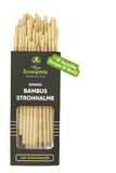 1 x RAW Customer Returns EcoAB - 100 Bamboo Straws Bendable Disposable - Environmentally friendly drinking straws made of bamboo fibers for parties, cocktails, smoothies 50 SMOOTHIE RECIPES - Sustainable alternative without plastic - 19.5 cm - RRP €9.98