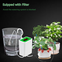 1 x RAW Customer Returns DIY Automatic Watering System with Filters Indoor Automatic Watering Set Potted Plant Holiday Watering System Balcony for 8 Houseplants with Water Pump for Flowerbed Terrace Garden - RRP €23.0