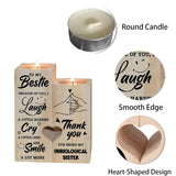 4 x Brand New Heart-shaped candle holder, wooden candle holder, heart candle holder for crafting, romantic gift for birthday, anniversary candle holder, candle plate, pillar candle holder candle coaster - RRP €28.16