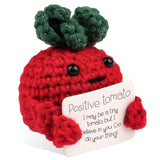 16 x Brand New Tikplus Motivational Gifts Mini Tomato, Knitting Wool Potato Tomato Doll, Pocket Hug Mini Plush for Family Friend Girlfriend Patient - RRP €144.96