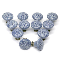 1 x RAW Customer Returns Auped 12 Vintage Style Furniture Knobs 34 mm for Kitchen Cabinet Vintage Drawer Knobs Retro Furniture Knobs Flower Design Drawer Knobs for Furniture Drawer Cabinet Grey  - RRP €15.99