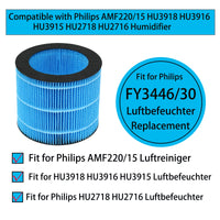 1 x RAW Customer Returns Replacement Filter Compatible with Philips AMF220 15 HU3918 HU3916 HU3915 HU2718 HU2716 Humidifier Parts FY3446 30 Filter - RRP €35.99