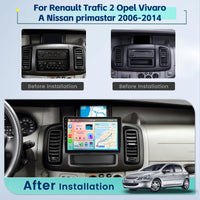 1 x RAW Customer Returns Inefala 8 Core 4G 64G Car Radio Android 13 for Renault Trafic 2, Opel Vivaro A, Nissan 2006-2014, Wireless Carplay and Android Auto, 10.1 Screen, DSP, 59UI, RDS FM, GPS, WiFi, Rear view camera - RRP €21.6