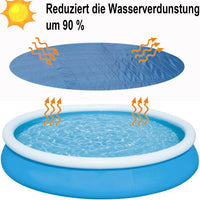 1 x RAW Customer Returns WINOK pool covers for round 183 cm swimming pool, pool cover tarpaulin swimming pool solar cover pool cover for metal and prism frame easy set round pools, PE protective tarpaulin waterproof dustproof - RRP €15.85