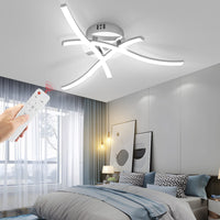 1 x RAW Customer Returns Wayrank Dimmable LED Ceiling Light, 21W Bedroom Chandelier with Remote Control, Ceiling Lights for Living Room Kitchen, 1900LM, 3000K-6000K - RRP €34.36