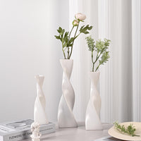 1 x RAW Customer Returns Gr nara Vases Set of 3 - White Ceramic Vase Set of 3 for Modern Home Decor, Flower Vase for Pampas Grass and Dried Flowers - RRP €27.53