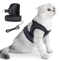 1 x RAW Customer Returns HEYWEAN Cat Harness with Leash Adjustable Escape-Proof Cat Harnesses Ultra-Lightweight Breathable Mesh Puppy Harness Pet Harness for Small Dogs - RRP €18.0