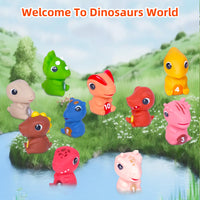 6 x Brand New Jiosdo Montessori toy from 1 2 3 years, finger puppets dinosaur toy, motor skills toy baby made of silicone, learning toy for toddlers - color, counting, matching, sorting, gift for children - RRP €49.38