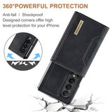 1 x RAW Customer Returns UDBKKDX 2 in 1 Phone Case for Samsung Galaxy Z Fold 5, Detachable Wallet and Magnetic Adsorption Case Matte Leather Stand Case Cover - RRP €29.99