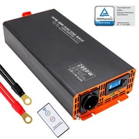 1 x RAW Customer Returns DATOUBOSS Inverter 12v to 230v 2000W 4000W Pure Sine Wave Voltage Converter Power Inverter with LCD Screen 1 Type-c and 1 USB Ports for Motorhome Car - RRP €201.56