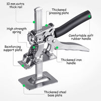 1 x RAW Customer Returns Arm Handheld Jack Clamp Tool, for Flooring, Window, Cabinet, HVAC, Deck Installation - Pirate Arm Leveling Lifter Auxiliary Tool Lifting Scale 100 kg 220 lbs  - RRP €24.99