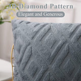 1 x Brand New Lohofrnny Set of 2 Cushion Covers, Corduroy Pure Color Cushion Cover Soft Plush Cushion Cover Set, Modern Cushion Covers Decorative for Living Room Sofa Bedroom Boho Decor 45 x 45 cm, Gray  - RRP €17.99