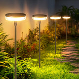 1 x RAW Customer Returns GEARLITE Solar Lamps for Outdoor Garden 6 Pack, Modern Garden Solar Lights for Outdoor with Super Bright 19LED Warm White IP65 Waterproof Solar Garden Lights for Outdoor Garden Decoration Flowers Patio Lawn - RRP €44.99