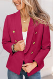 1 x RAW Customer Returns CZIMOO Women s Blazer Elegant Business Suit Jacket 3 4 Sleeve Open Front Jacket Office Blazer Suit with Button Pink XL - RRP €36.29