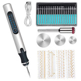 1 x RAW Customer Returns Electric Engraving Pen 3 Gears with Adjustable Speed Multifunctional Engraving Tool Set Portable Wireless Engraving Tool Etching Pen for DIY Jewelry Metal Glass Ceramic Stone Engraving - RRP €24.0