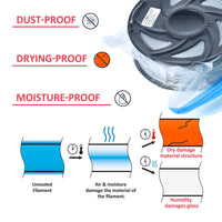 1 x RAW Customer Returns USB pump, 3D filament storage, with 10 single roll filament vacuum bags 30 34cm  - RRP €18.88