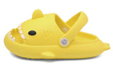 1 x RAW Customer Returns CELANDA Shark Slippers for Boys Girls Shower Bathing Shoes Non-Slip Shark Sildes Slippers Cute Bath Slippers Children s Mules Soft Thick Sole Yellow Shark Size 26 27 EU - RRP €23.99