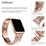 1 x RAW Customer Returns Fullmosa Compatible with Apple Watch SE Strap 40mm 41mm 38mm Women Men, Metal Bracelet Stainless Steel Bands for SE Series 9 8 7 6 5 4 3 2 1 iwatch Bracelets Rose Gold - RRP €26.99