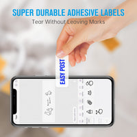 1 x RAW Customer Returns PRT Qutie Blue Character Adhesive Labels, 15mm Waterproof DIY Personalized Printer Adhesive Paper, Compatible with PRT Qutie Label Maker, for School Home, 4m Roll Color Series  - RRP €9.99