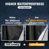 1 x RAW Customer Returns Anyoo Waterproof Reusable Rain Poncho Multipurpose with Hood Packable Shelter Ground Sheet Ideal for Outdoor Camping Fishing Survival, Black, One Size - RRP €20.16