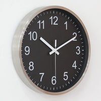 1 x RAW Customer Returns HZDHCLH 30 cm silent radio controlled wall clock, digital large, for living room, kitchen black  - RRP €34.27