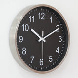 1 x RAW Customer Returns HZDHCLH 30 cm silent radio controlled wall clock, digital large, for living room, kitchen black  - RRP €34.27