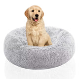 3 x Brand New AEESRRU Dog Cat Bed Soft Round Donut Cushion Round Cushion M, Light Grey  - RRP €54.0