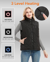 1 x RAW Customer Returns FERNIDA Heated Vest for Men Women, Winter Warm Outdoor USB Charging Electric Heated Vest with 8 Heated Zones Battery Not Included , Black, M - RRP €60.49