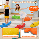 1 x RAW Customer Returns Balancing stones for children, balance river stones to promote, stepping stones for motor skills coordination, stepping stones for children, river stones non-slip for schools, daycare centers therapy centers - RRP €41.34