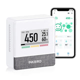 1 x RAW Customer Returns Inkbird IAM-T1 Air Quality Meter, CO2 Meter Temperature Humidity Air Pressure with Electronic Ink Screen, 4 Years Battery Life, for Home, Office - RRP €169.99