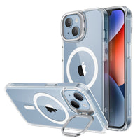 1 x RAW Customer Returns ESR Cover with Kickstand and HaloLock Compatible with iPhone 14 Case iPhone 13 Case and MagSafe, High Protection, Integrated Ring Holder for the Camera, Anti-Scratch, Black - RRP €21.62