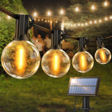 1 x RAW Customer Returns LED Solar Fairy Lights Outdoor 15M - Solar Fairy Lights Outdoor Weatherproof Fairy Lights Outdoor 25 1 G40 Bulbs Garden Lighting Solar Outdoor Fairy Lights for Garden Terrace Balcony Party Decoration - RRP €26.39