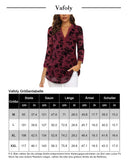 1 x RAW Customer Returns Vafoly Women s Blouses and Tops Dressy, Women s Blouse 3 4 Sleeve Floral Tunic Festive Blouses Women s Elegant Mesh Swing Blouses for Work Loose Fit Flowy Tunics Flocked Dark Red M - RRP €32.99