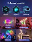 1 x RAW Customer Returns Lepro Neon LED Strip N1, 6m Neon LED Strip with App Control, DIY Shape, Music Sync, Works with Alexa and Google Assistant, Neon Light Strip for Living Room, Wall Decoration, Party, Gaming Desk - RRP €52.99