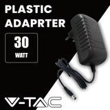 1 x RAW Customer Returns V-TAC power supply adapter 12V 30W 2.5A for cameras, LED strips, modem - transformer 12V - power adapter for screens and electronic devices - input AC 100-240V - Euro plug - RRP €21.6