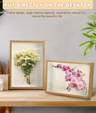 1 x RAW Customer Returns 3D picture frame 23 x 32 cm, picture frame deep 6 cm for objects up to 6 cm, deep frame with transparent glass frame object frame for wall hanging or desktop original wood color  - RRP €20.99