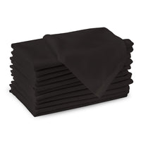 1 x RAW Customer Returns Encasa cotton fabric napkins Set of 12 Size 43x43 cm Charcoal grey solid color Machine washable - RRP €26.48