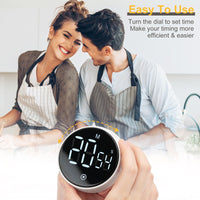 1 x Brand New Dsaren Digital Kitchen Timer Stopwatch LED Magnetic Timer Countdown Timer Minute Minder for Kitchen Cooking Gym Study White  - RRP €22.8