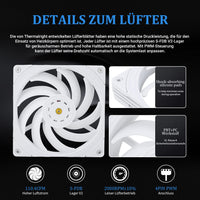 1 x RAW Customer Returns Thermalright Frozen Magic 280 SCENIC V2 Water Cooling CPU Cooler, 280 White Cooling Row Specification, 2 140mm PWM Fans, S-FDB V2.0 Bearing, Suitable for AMD AM4, Intel LGA1700 1150 1151 1200 2066 - RRP €69.48