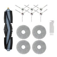 1 x RAW Customer Returns Fixbetter Accessory Kit for Deebot T20 Omni T20e Omni X1 Omni X1 Turbo T10 Omni T10 Turbo Robot Vacuum Cleaner Parts, 1 Main Brush, 4 Mop Pads, 6 Side Brush, 1 Cleaning Brush - RRP €18.98