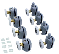 1 x RAW Customer Returns KEABATH 8Pcs Shower Door Rollers, Glass Shower Rollers for Shower, Single Wheel Pulleys, 25mm Wheels for Shower Enclosure, Shower Screen, Shower Screen Replacement Parts - RRP €21.6