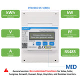 1 x RAW Customer Returns CHINT DTSU666 Three Phase DIN35mm Electronic Smart Energy Meter Electricity Meter 5 80 A Direct Connection with RS485 Modbus RTU, MID Certificate, Not Compatible with Inverter  - RRP €97.99